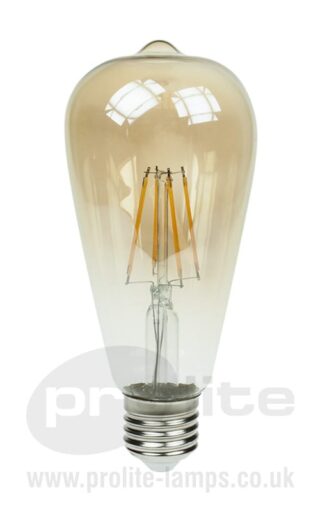 LED ST64 Gold Tint Filament Lamps