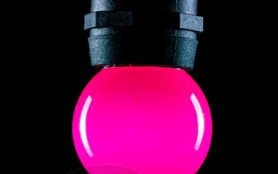 Polycarbonate 1.5w LED Golf Ball Pink