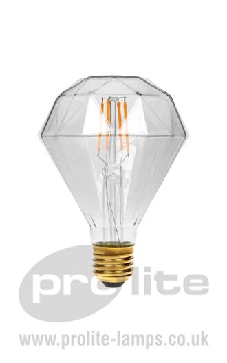 Diamond 4W Dimmable LED Filament Clear