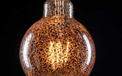 4W G95 Globe Dimmable Crackle Glazed LED Filament Lamp