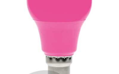 Polycarbonate 6w LED GLS Dimmable Pink