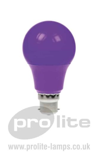 Polycarbonate 6w LED GLS Dimmable Purple