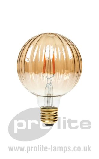 G95 4W Pumpkin Dimmable LED Filament Gold Tint